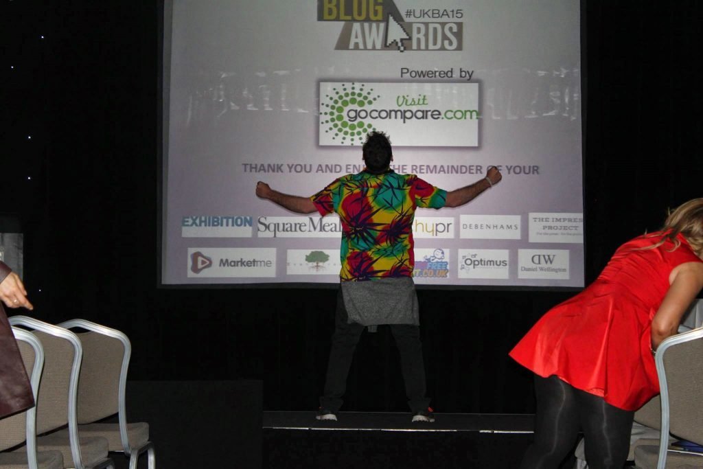 UK Blog Awards Finals 2015 Allaboardthefraytrain onstage