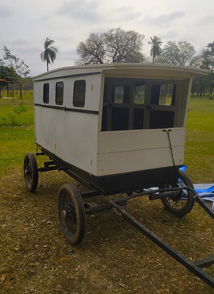 An Amish cart is definitely one of the unique places to sleep in Paraguay