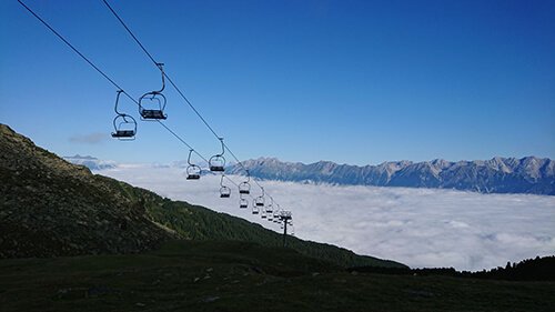 Up in the Austrian mountains